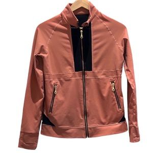 🔥✅☄️⏱️ Zyia Active Awareness All-Around Jacket Full Zip Salmon & Black  Size Lg